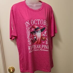 Pink Halloween Graphic T-Shirt